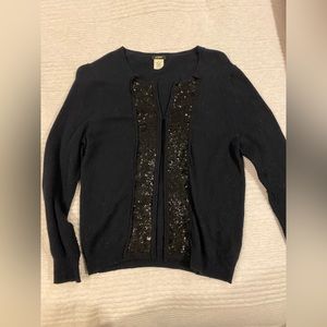 JCrew cardigan with sparkle detail